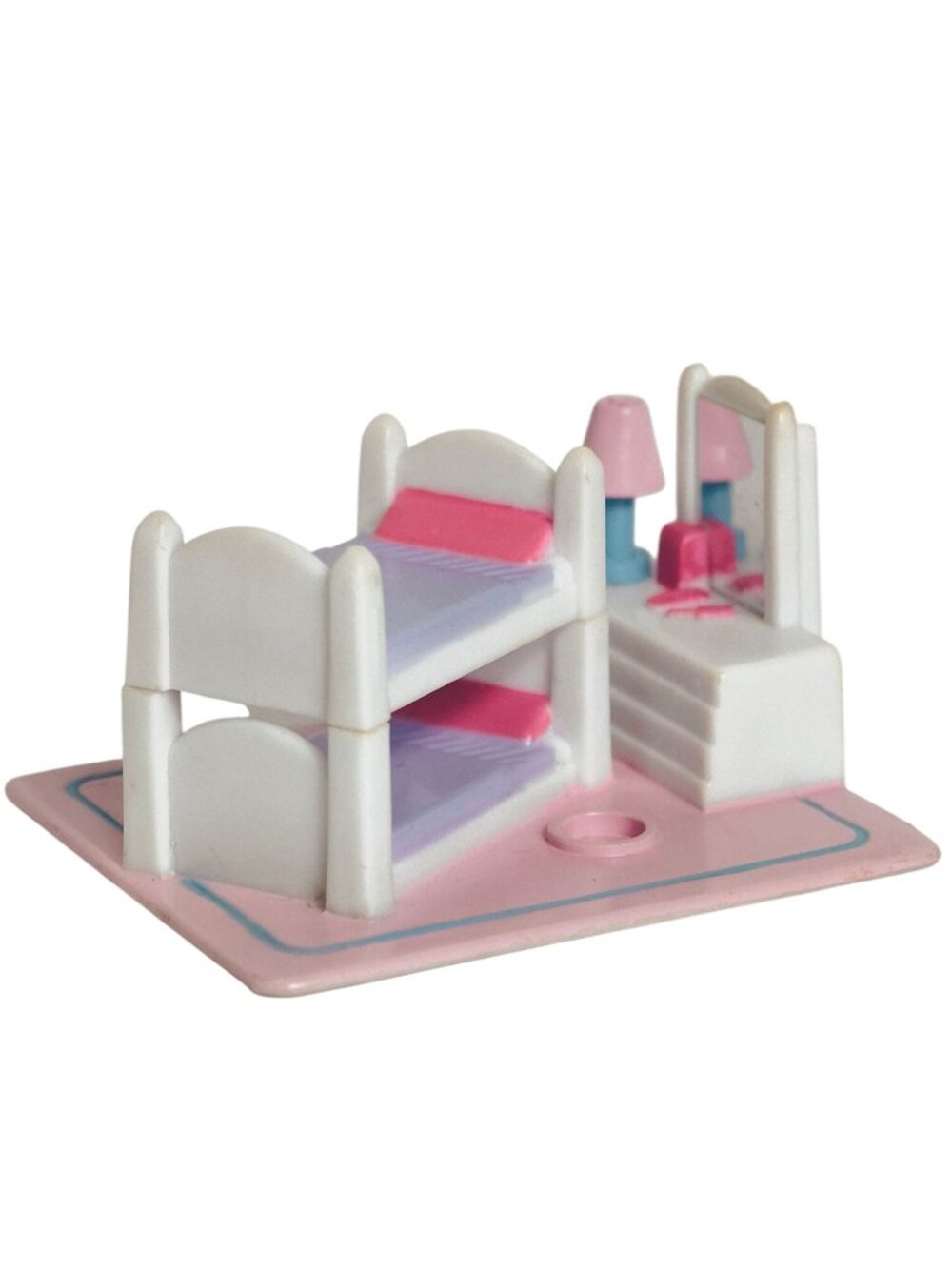 Vtg Polly Pocket Mini Bedroom Nursery Playset Figure Dollhouse 90s Pastel Collec - Picture 3 of 7